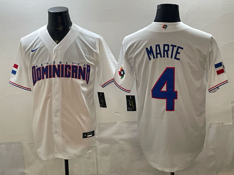 Men 2026 World Cub USA #4 Marte white Nike MLB Jersey 0014->more jerseys->MLB Jersey